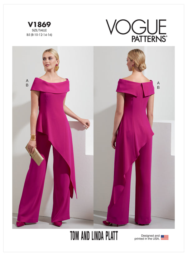 Pattern - Vogue - V1869 -  Misses’ and Misses’ Petite Top and Trousers