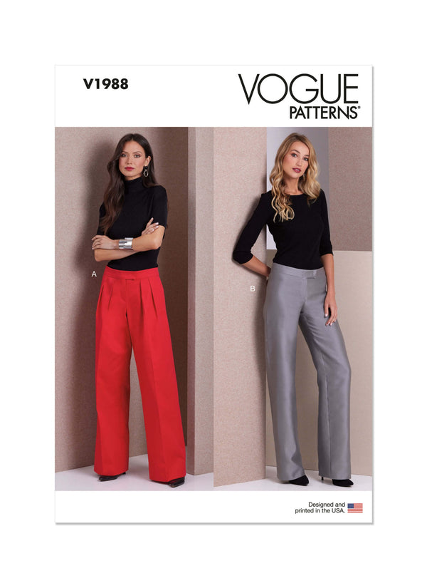 Pattern - Vogue - V1988 -  Misses Pants