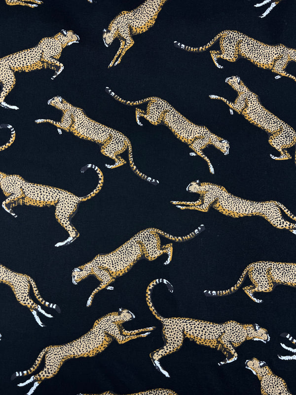 Printed Canvas - Leopard - 145cm