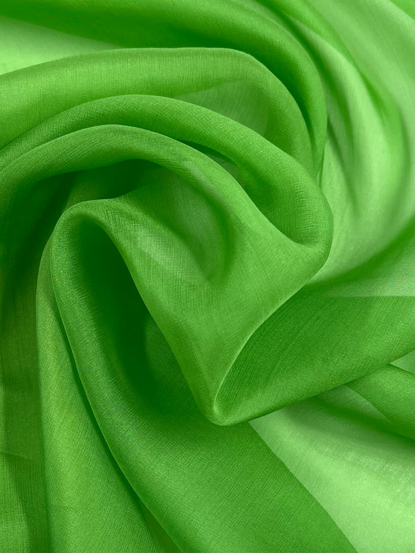 Silk Chiffon - Jasmine Green - 115cm