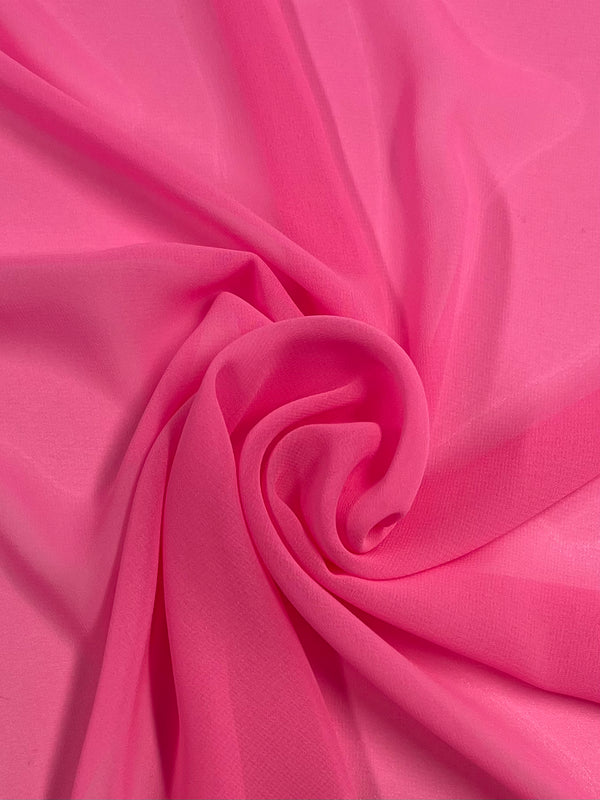 Hi-Multi Chiffon - Fluoro Pink - 150cm