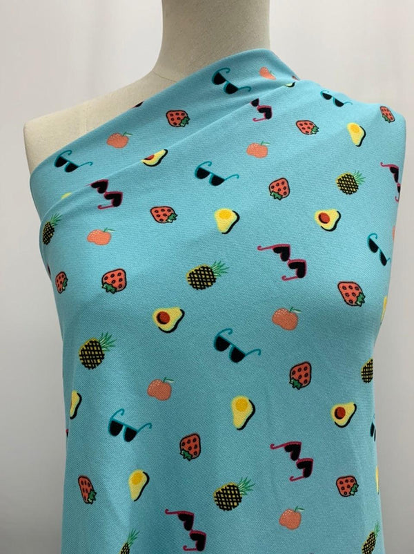Unbrushed Fleece - Pool Party - 160cm - Super Cheap Fabrics