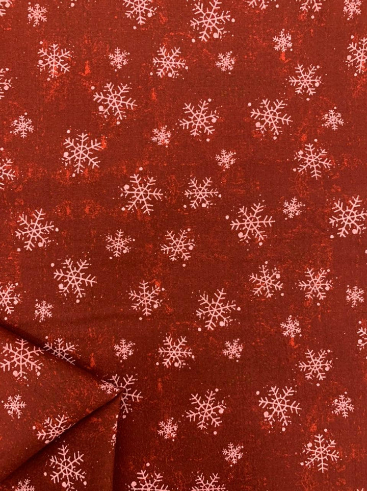 Printed Cotton - Micro Snowflake - Super Cheap Fabrics