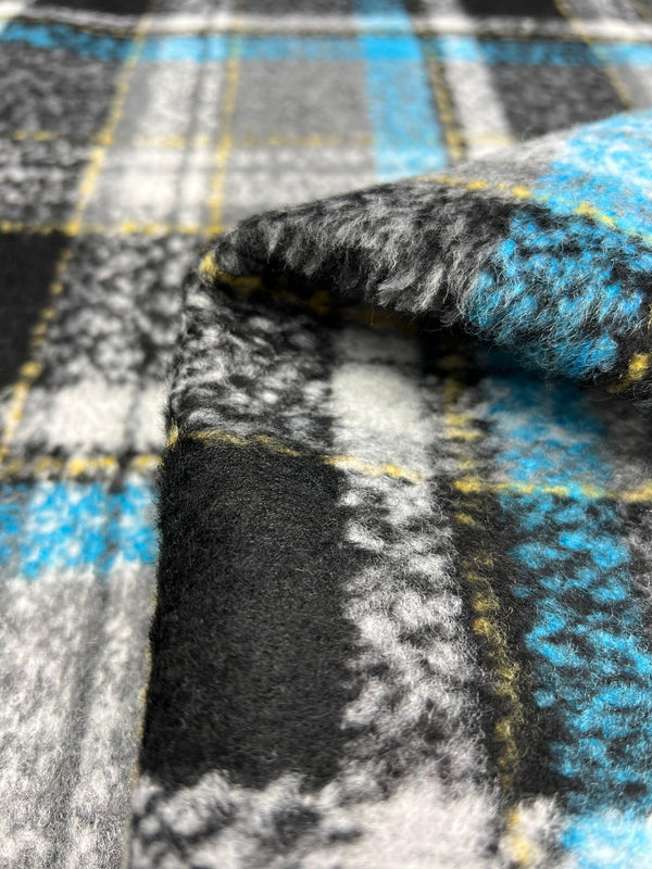 Designer Wool - Blue Flannel - 150cm - Super Cheap Fabrics