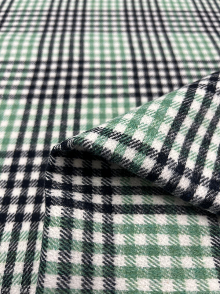 Designer Wool - Katydid Grid - 150cm - Super Cheap Fabrics