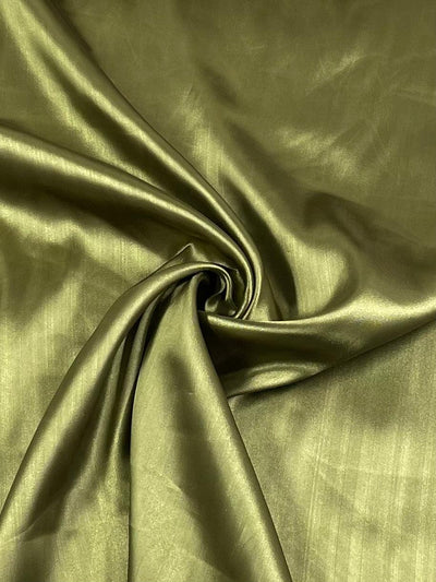 Satin - Khaki - 150cm - Super Cheap Fabrics