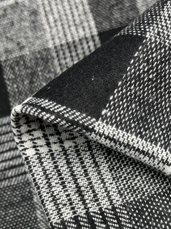 Wool Flannel - BNW Plaid - 153cm