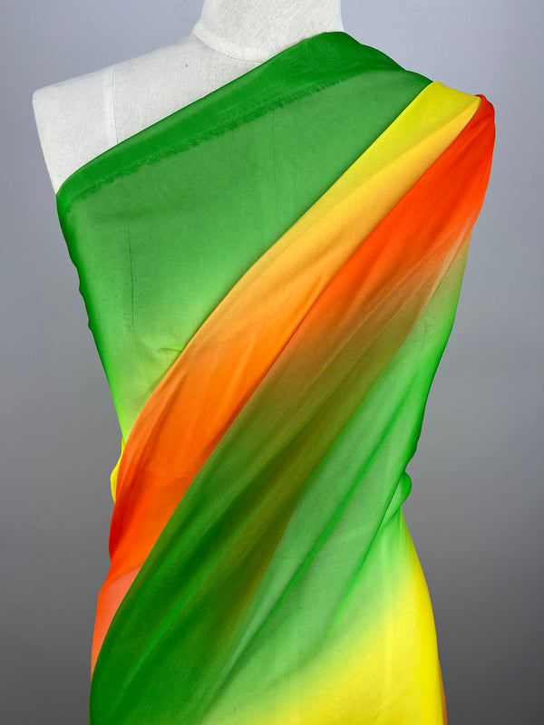 Ombre Chiffon - Rasta - 150cm