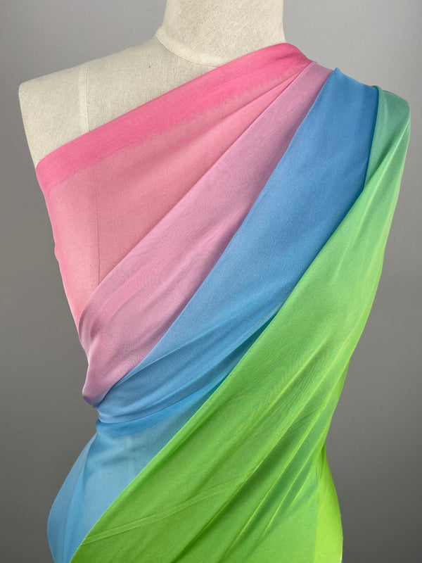 Ombre Chiffon - River - 150cm