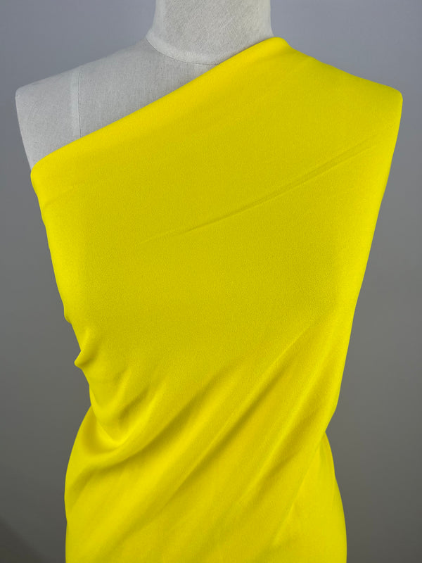 Plain Scuba Crepe - Cyber Yellow - 160cm