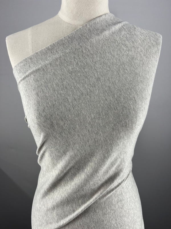Cotton Jersey - Light Grey Marle - 165cm