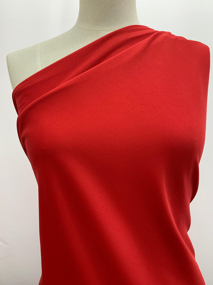 Interlock - Red - 150cm - Super Cheap Fabrics