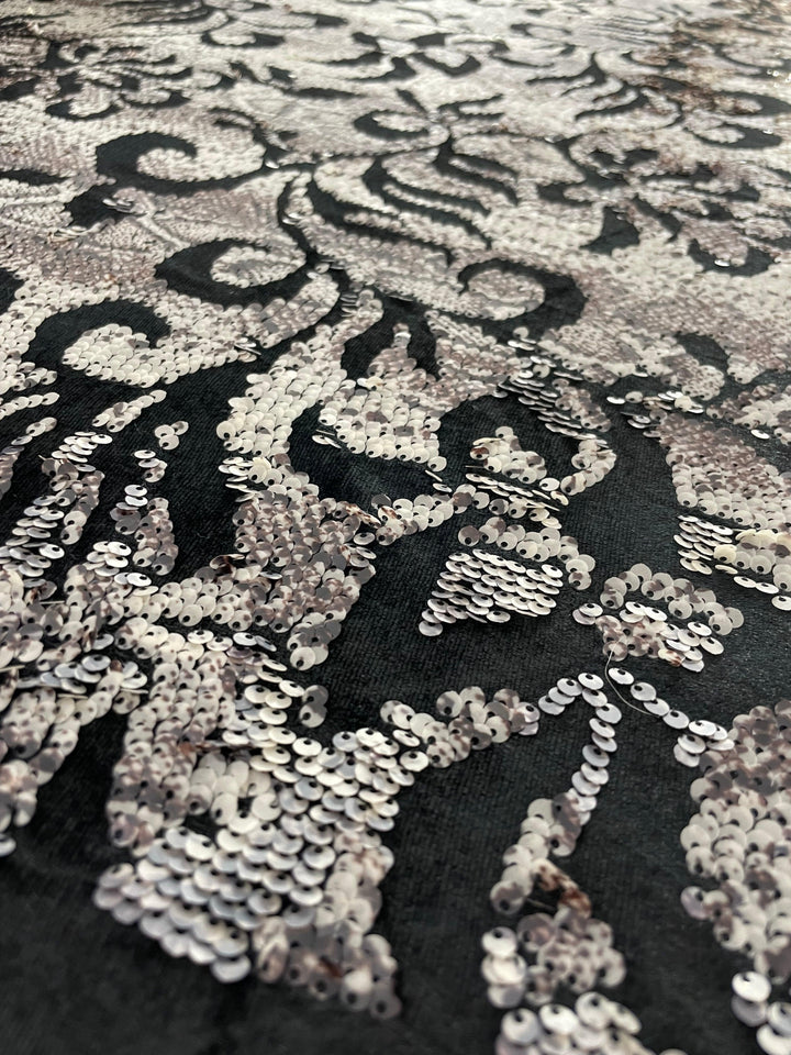 Evening Velvet - Sequin Snake  - 150cm - Super Cheap Fabrics