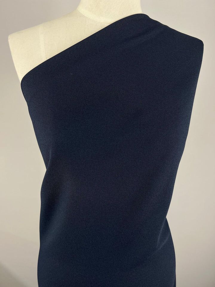 Suiting - Dark Navy Crepe - 150cm - Super Cheap Fabrics