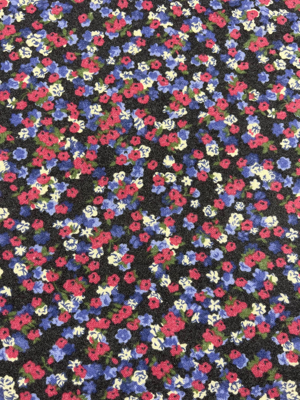 Printed Ramie Cotton - Violet Garden - 145cm - Super Cheap Fabrics
