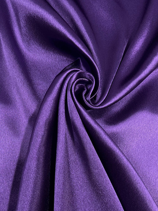 Satin Back Crepe - Purple - 112cm