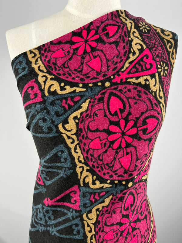 Textured Knit - Celtic Pink- 170cm