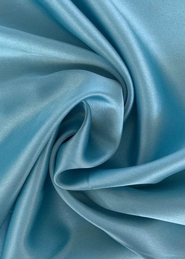 Satin Deluxe - Turquoise - 150cm - Super Cheap Fabrics