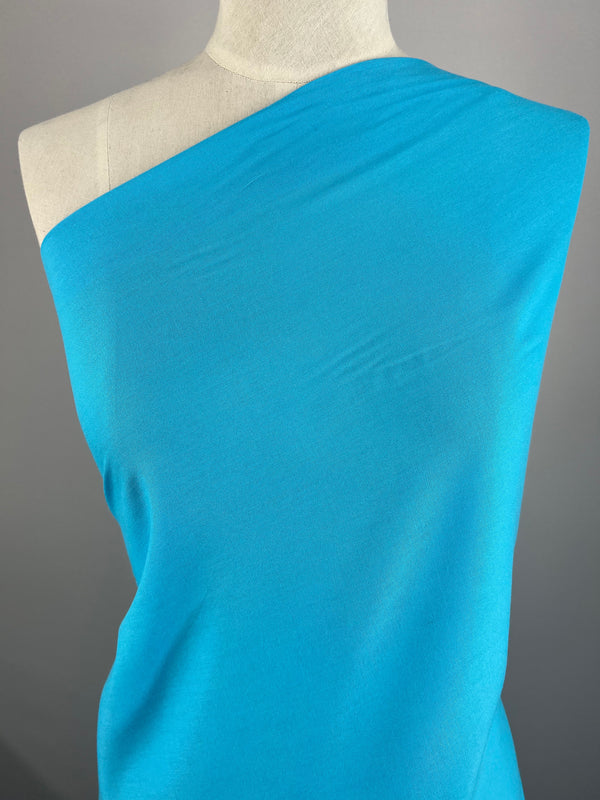 Plain Rayon - Bright Blue - 140cm - Super Cheap Fabrics