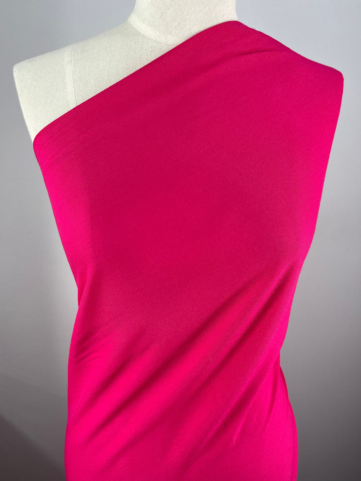 Plain Rayon - Hot Pink - 140cm - Super Cheap Fabrics