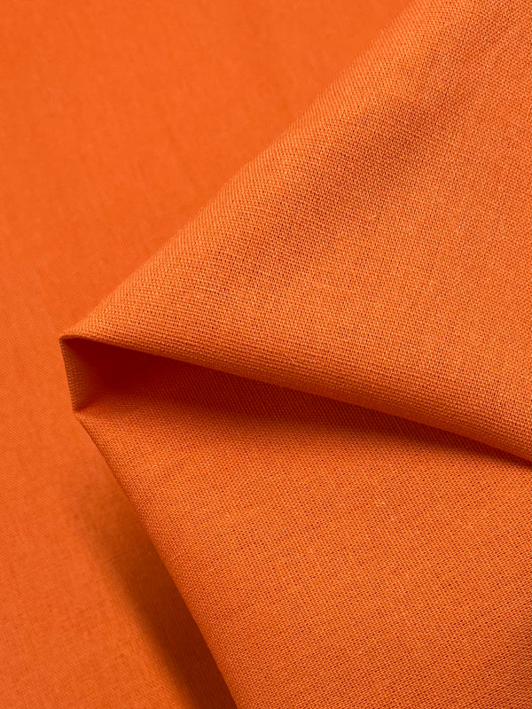 Linen Blend - Orange - 140cm